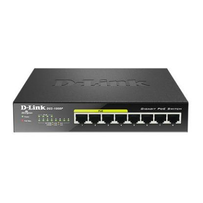 Imagem de Switch de Rede D-Link 8 Portas Gigabit 4xPoE+ - DGS-1008P