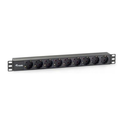 Imagem de Bloco de 9 tomadas Equip Preto (1U Horizontal)