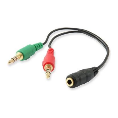 Imagem de Cabo Adaptador Audio 3.5mm p/ Dual 3.5mm Equip F/M