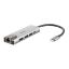 Imagem de Docking Station D-Link Type-C 2 Portas USB3.0 + ThunderBolt 3 + RJ45 Multiport DUB-M520 60W Cinza