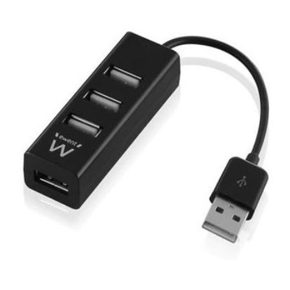 Imagem de Hub USB2.0 4 Portas Ewent Preto