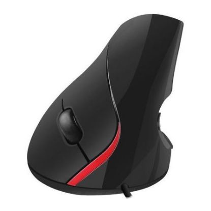 Imagem de Rato Ewent Ergonómico Vertical Preto