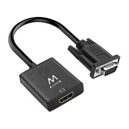 Imagem de Adaptador VGA p/ HDMI M/F + Audio Ewent