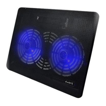 Imagem de Base Refrigeração Ewent EW1256 17" LED Azul Preto