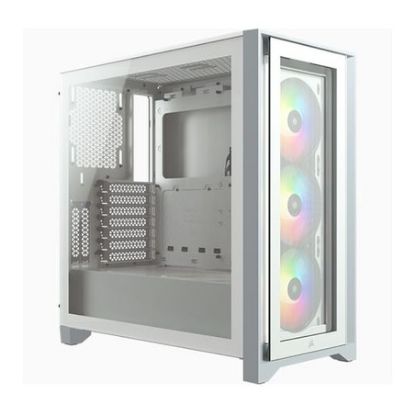 Imagem de Caixa Corsair iCUE 4000X RGB Branca (ATX) (Vidro Temperado)