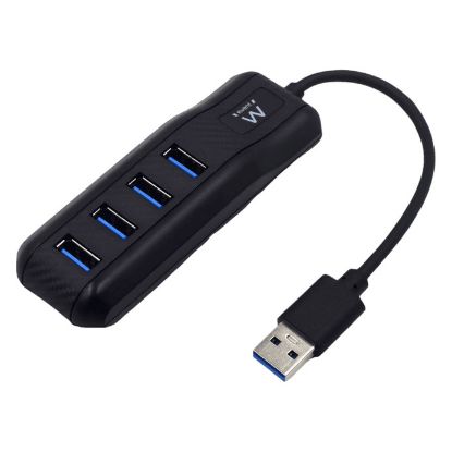 Imagem de Hub USB3.0 4 Portas Ewent EW1138 Preto