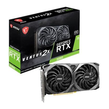 Imagem de Placa Gráfica MSI GeForce RTX 3060 VENTUS 2X OC 12G LHR