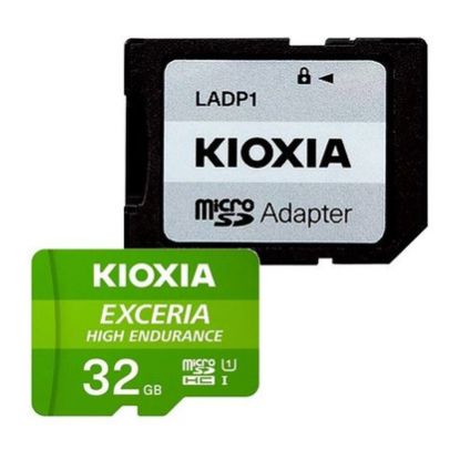 Imagem de MicroSD Kioxia Exceria High Endurance UHS-I 32GB Class10 (U1) V10 A1 30/100MB/s + AdaptadorSD