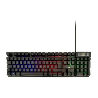 Imagem de Teclado Ewent Gaming RGB Preto (PT)