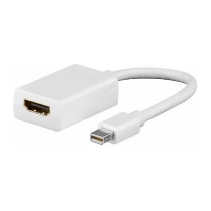 Imagem de Cabo Adaptador Mini-DisplayPort p/ HDMI M/F Ewent Branco