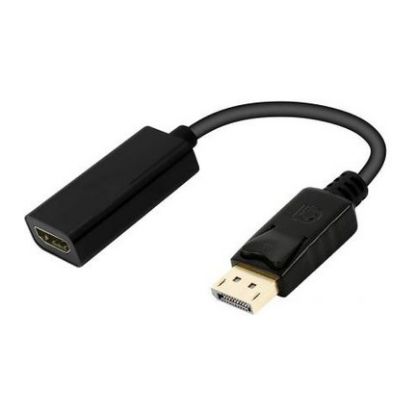 Imagem de Cabo Adaptador DisplayPort p/ HDMI M/F 4K Ewent Preto - 15cm