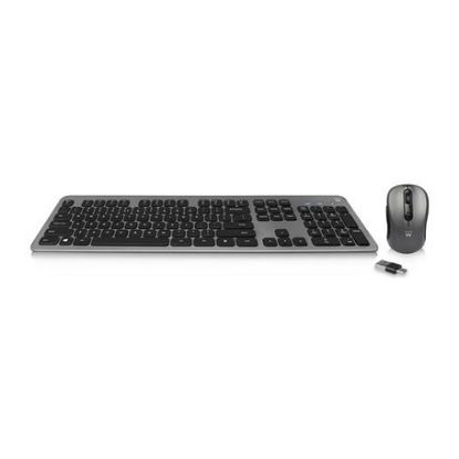 Imagem de Teclado e Rato Ewent EW3259 Silent Wireless Cinza (PT)