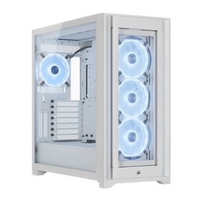 Imagem de Caixa Corsair iCUE 5000X RGB QL Branca (ATX) (Vidro Temperado)