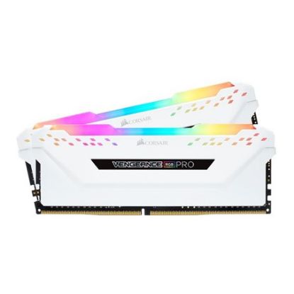 Imagem de Dimm DDR4 Pack 2x 16GB (32GB) Corsair CL36 3200Mhz Vengeance RGB PRO Branca