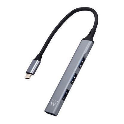 Imagem de Hub Type-C 1 Porta USB3.2 + 3 Portas USB2.0 Ewent