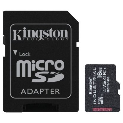 Imagem de MicroSD Kingston 16Gb Class10 (A1) SDHC Industrial + AdaptadorSD