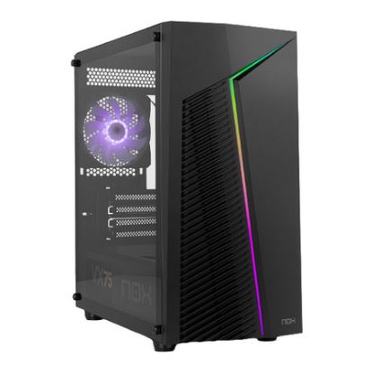 Imagem de Caixa NOX Infinity Zeta ARGB Preta (Micro-ATX) (Vidro Temperado)