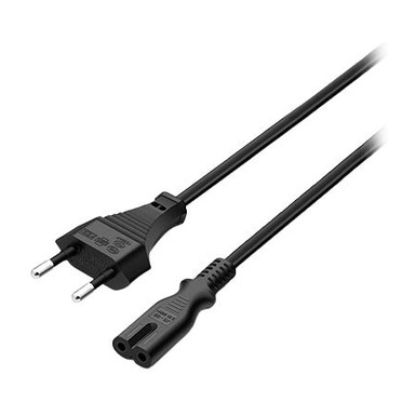 Imagem de Cabo de Alimentação IEC C7 Ewent 2 Entradas Preto - 1.8Mtr