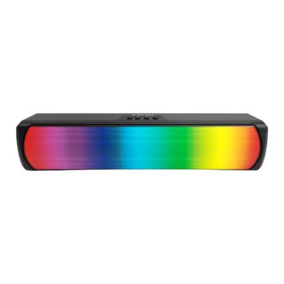 Imagem de Coluna SoundBar NOX Krom K-POP RGB 2.0 3W Bluetooth Preta