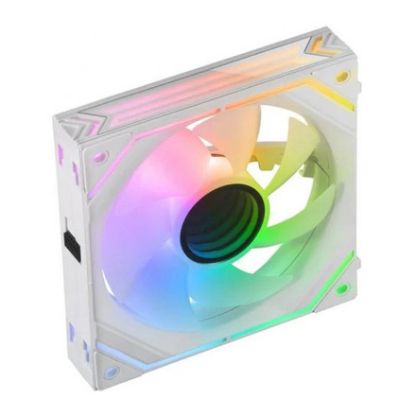 Imagem de Ventoinha 120mm Mars Gaming LinkFinity Mirror ARGB PWM Branca