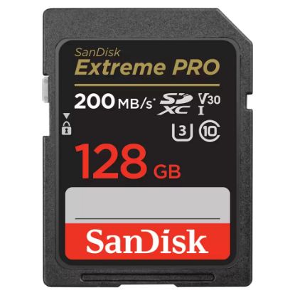 Imagem de Secure Digital Sandisk Extreme Pro UHS-I 128GB Class10 (U3) 4K 360 90/200MB/s