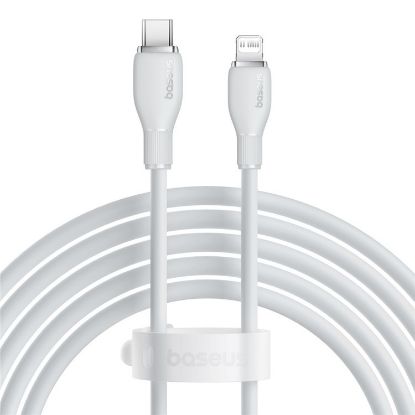 Imagem de Cabo Lightning p/ USB Type-C Baseus Pudding Series Branco - 2Mtr