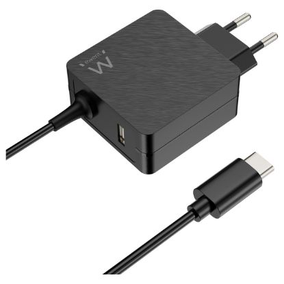 Imagem de Carregador de Portátil Ewent EW3979 45W USB Type-C + USB 2.0A