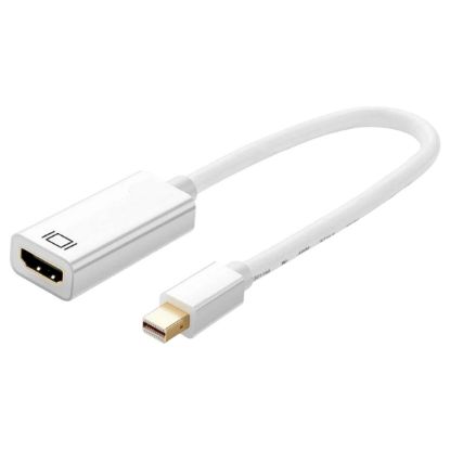 Imagem de Cabo Adaptador Mini-DisplayPort p/ HDMI 4K M/F Ewent Branco