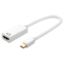Imagem de Cabo Adaptador Mini-DisplayPort p/ HDMI 4K M/F Ewent Branco