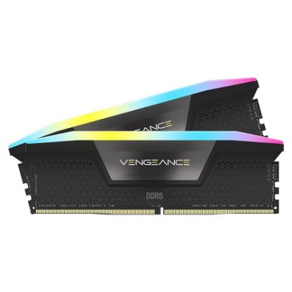 Imagem de Dimm DDR5 Pack 2x 16GB (32GB) Corsair CL30 6000Mhz Vengeance RGB Preta