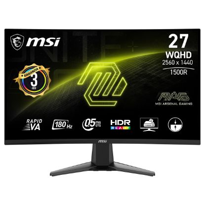Imagem de Monitor MSI 27" MAG 27CQ6F VA QHD 16:9 Curvo 180Hz (0.5ms)