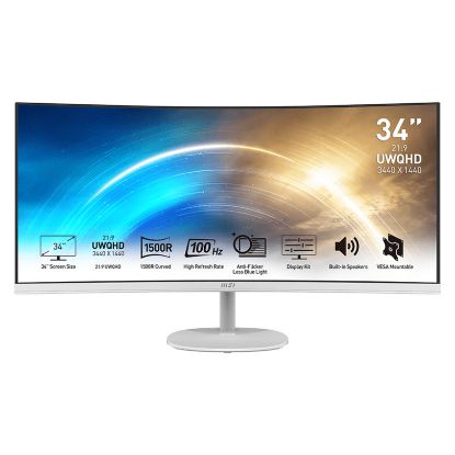 Imagem de Monitor MSI 34" PRO MP341CQW VA UWQHD 21:9 Curvo 100Hz FreeSync (1ms)