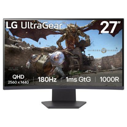 Imagem de Monitor LG 27" UltraGear 27GS60QC-B VA WQHD 16:9 Curvo 180Hz FreeSync HDR 10 (1ms)