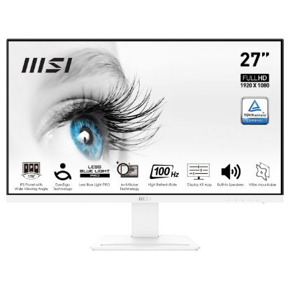 Imagem de Monitor MSI 27" PRO MP273AW IPS FHD 16:9 100Hz (1ms) Branco