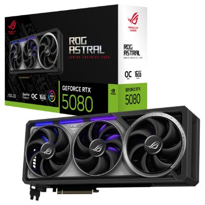 Imagem de Placa Gráfica Asus GeForce RTX 5080 ASTRAL ROG STRIX GAMING OC 16GB DLSS4