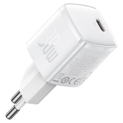 Imagem de Carregador de Tomada Baseus Type-C Cube Pro Fast Charger 1C 30W Branco