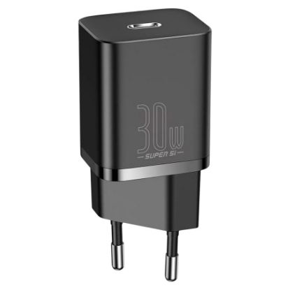 Imagem de Carregador de Tomada Baseus Type-C Fast Charger (Mini) 1C 30W Preto
