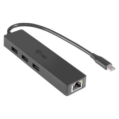 Imagem de Adaptador Type-C p/ RJ45 + 3x USB 3.0 i-tec