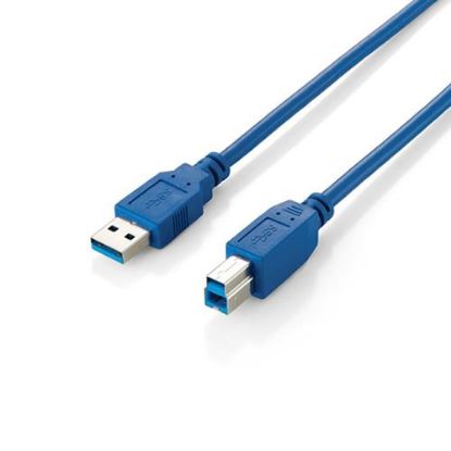 Imagem de Cabo USB3.0 TipoA-B Equip Azul - 3Mtr