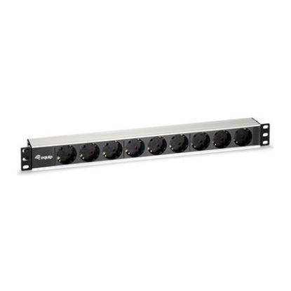 Imagem de Bloco de 9 tomadas Equip Alumínio Prateado (1U Horizontal)