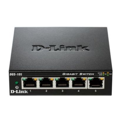 Imagem de Switch de Rede D-Link 5 Portas Gigabit - DGS-105