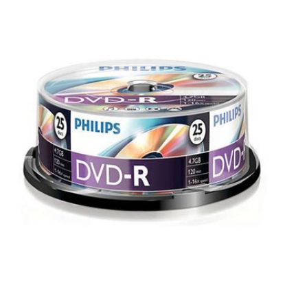 Imagem de DVD-R 16x Philips 4.7Gb Pack25