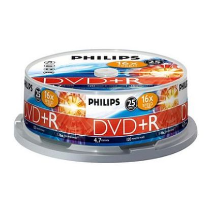 Imagem de DVD+R 16x Philips 4.7Gb Pack25