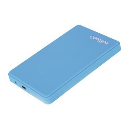 Imagem de Caixa Externa 2,5" SATA CoolBox 2543 Rubber Azul USB3.0