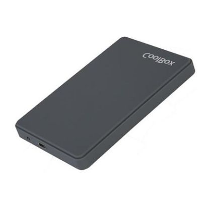 Imagem de Caixa Externa 2,5" SATA CoolBox 2543 Rubber Cinza USB3.0