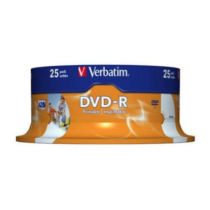 Imagem de DVD-R 16x Verbatim 4.7Gb Pack25 FULL Printable