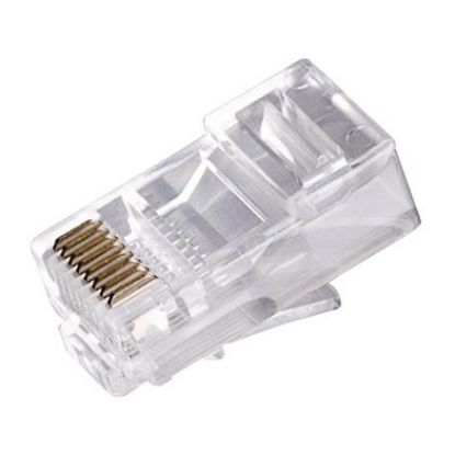 Imagem de Ficha de Rede RJ45 Equip Cat.6 (Pack100)