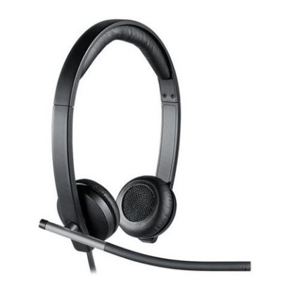 Imagem de Headset Call Center Logitech H650E Stereo USB Preto