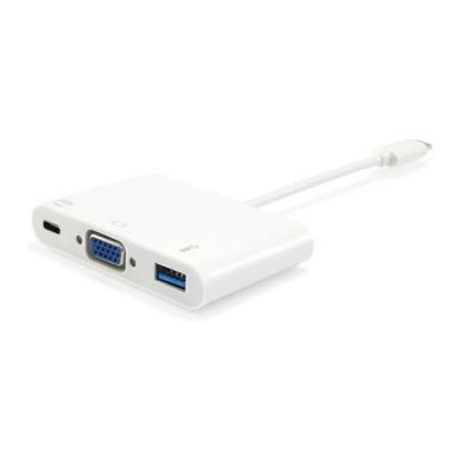 Imagem de Cabo Adaptador Type-C p/ VGA + USB M/F Equip
