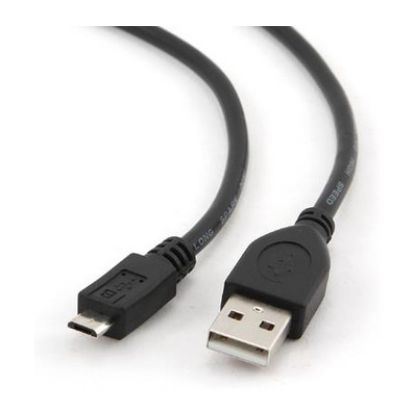 Imagem de Cabo MicroUSB p/ USB2.0 Gembird Preto - 50cm